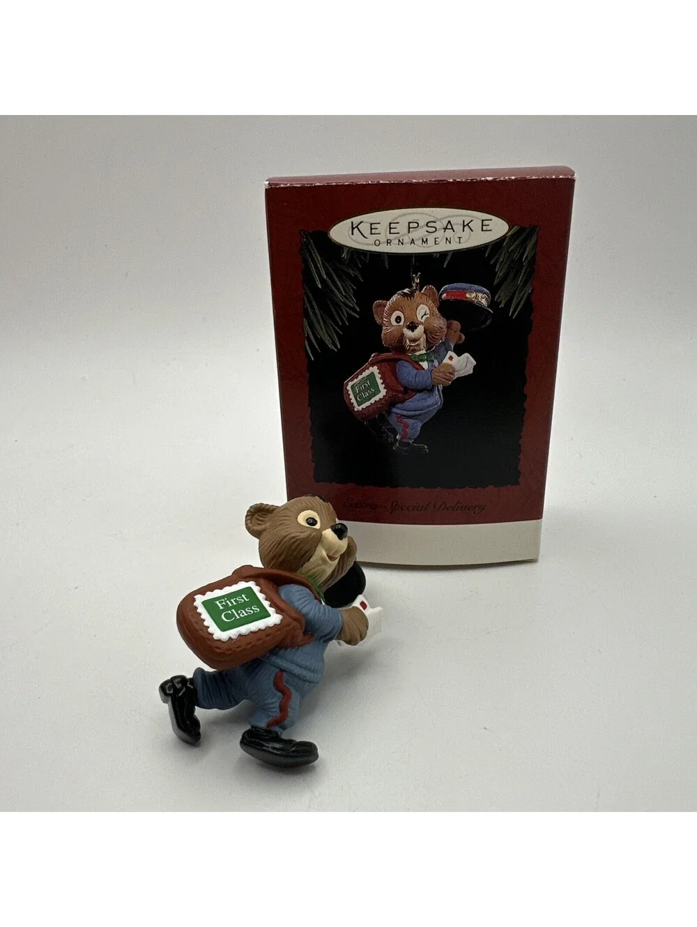 Hallmark Keepsake 1994 Extra Special Delivery First Class Christmas Ornament Box